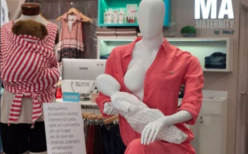 Shopping centar u Kolumbiji prvi uveo lutke za odjeću koje doje