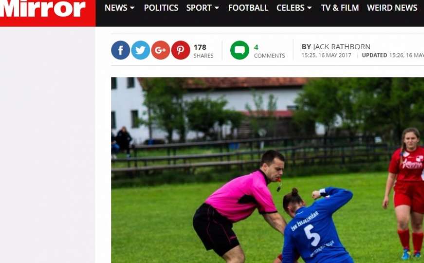 Mlada Bosanka na naslovnicama europskih medija zbog "boksmeča" na utakmici