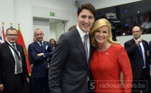 Ni predsjednica Hrvatske nije mogla odoljeti šarmu kanadskog premijera 