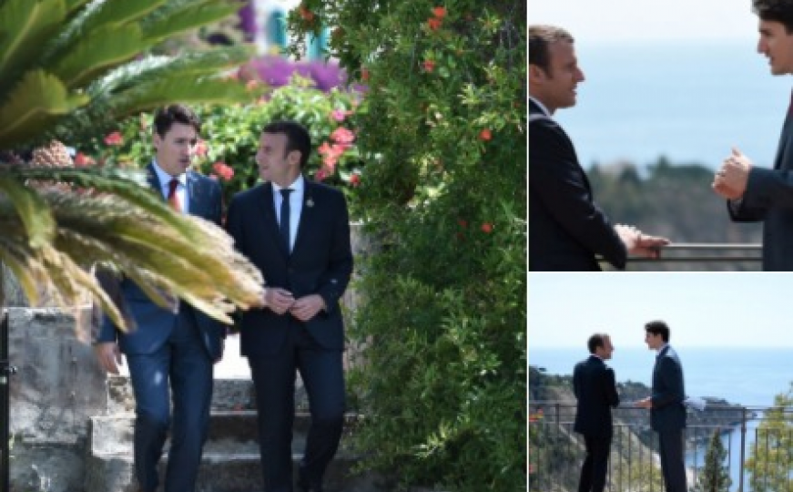 Svijet poludio za fotografijama Macrona i Trudeaua tokom samita u Italiji 