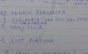 Spisak za kupovinu na pijaci koji je nasmijao Balkan