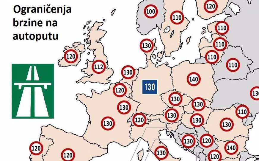 Gdje se u Europi vozi najbrže, a gdje najsporije i kolike su kazne