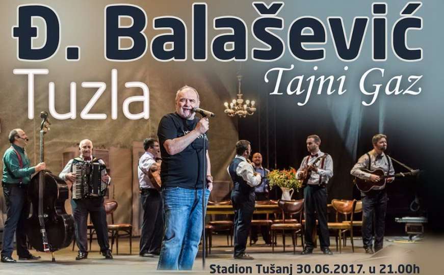 Koncert "Tajni Gaz" Đorđa Balaševića na stadionu u Tuzli