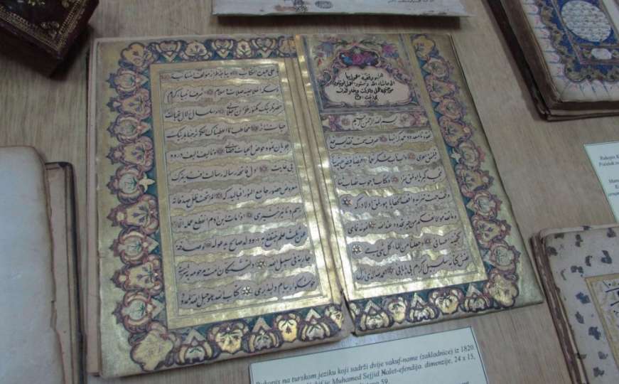 Izloženo blago Arhiva: Kur'an iz 16. stoljeća i naredba Gazi Husrev-bega 
