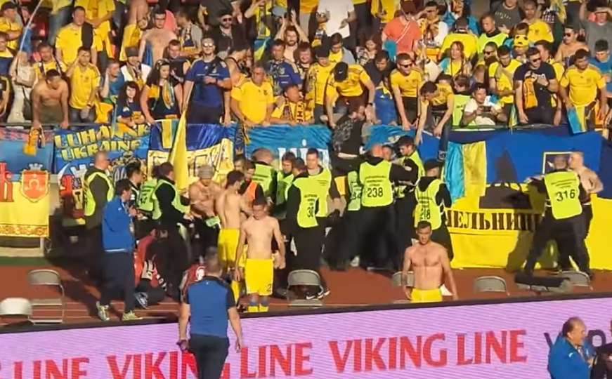 Tampere: Ukrajinski navijači tukli se s finskim redarima