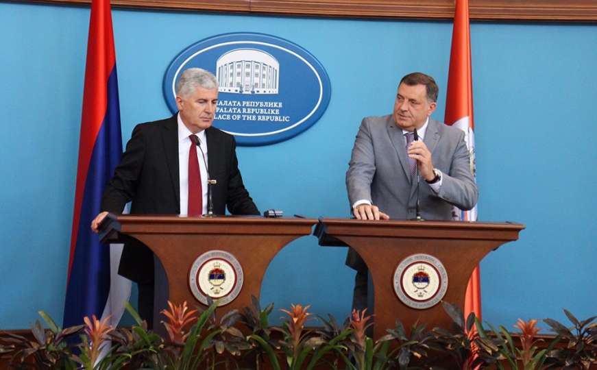 Dodik i Čović: Želimo imati čiste odnose između naroda koje predstavljamo