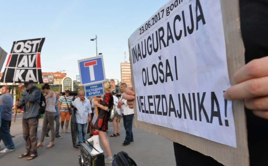 Protest "protiv diktature" u Beogradu