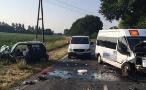 U saobraćajnoj nesreći u Busovači dvije osobe teško povrijeđene