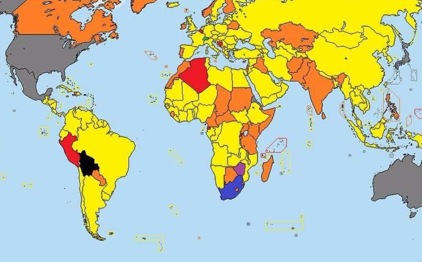 BiH u društvu Švicarske i Belgije: Mapa svijeta po broju službenih jezika