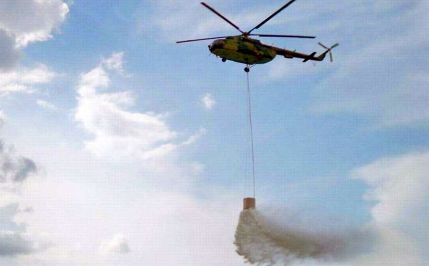 Helikopter OSBiH i jutros gasio požar u Jablanici