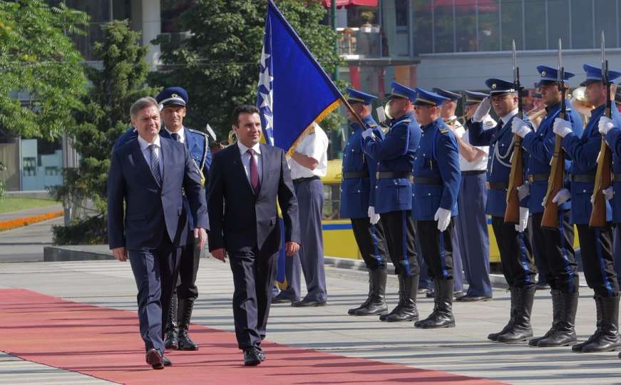 Svečani doček: Makedonski premijer Zoran Zaev počeo službenu posjetu BiH