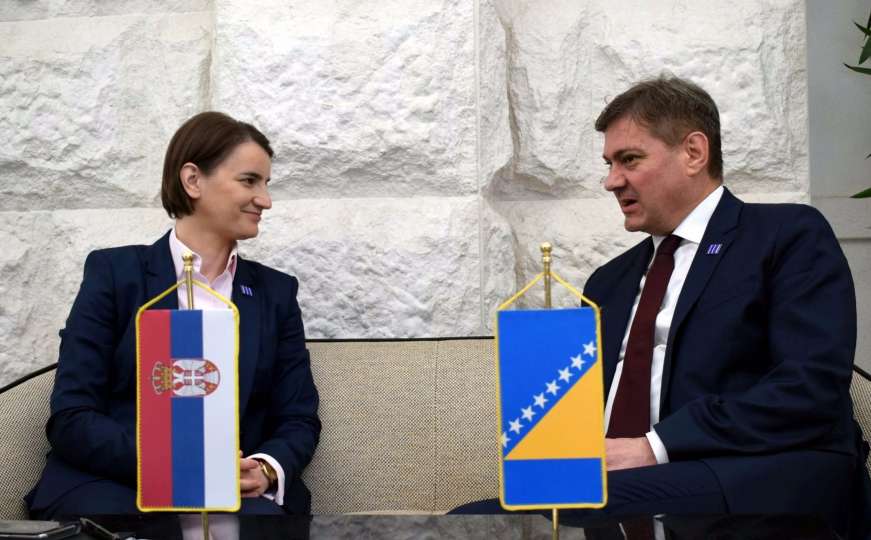 Zvizdić i Brnabić saglasni: Dobri odnosi BiH i Srbije ključ za napredak regije