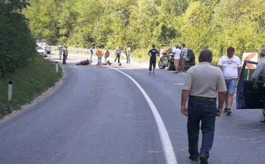 Motociklista povrijeđen u teškoj nesreći kod Kotor-Varoši