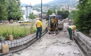 Obnova Trga Prvog korpusa ARBiH: Uređenje pješačke zone i popravljanje fontane