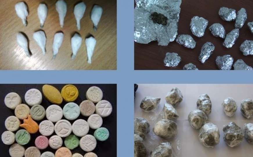 Hapšenja: Kod 18 osoba pronađeno 35 pakovanja različitih vrsta droge