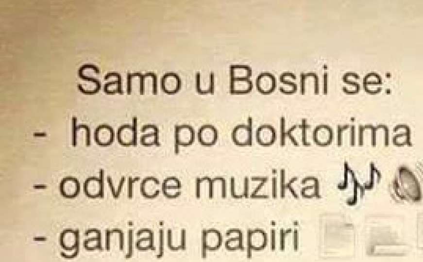 Samo u Bosni...