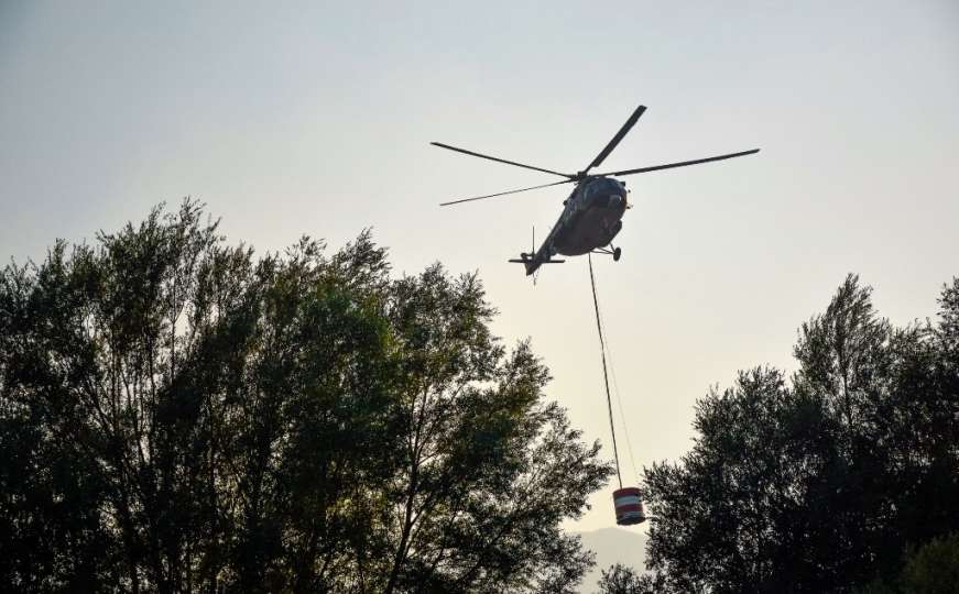Neophodna pomoć helikoptera OS BiH na gašenju požara u Nevesinju