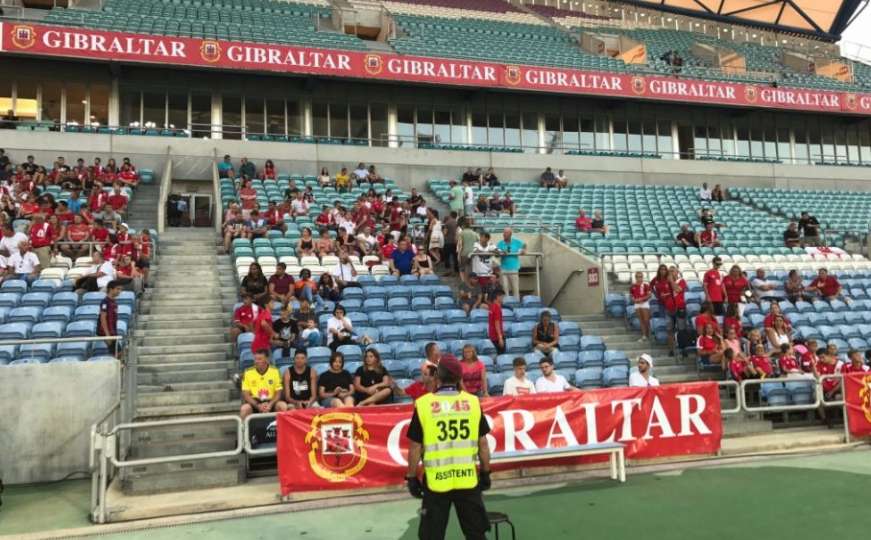 Svega 805 navijača promatralo utakmicu Gibraltar - BiH