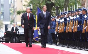 Aleksandar Vučić uz državne i vojne počasti dočekan ispred Predsjedništva BiH