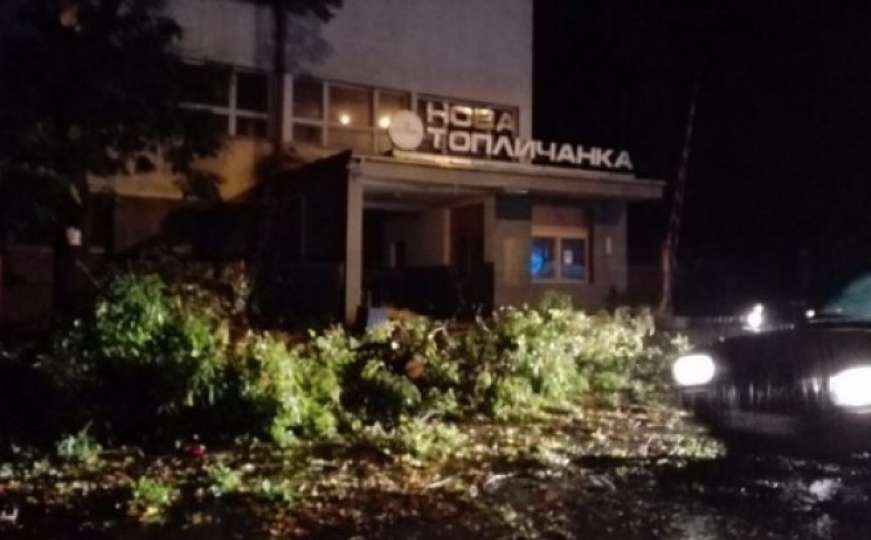 Nevrijeme i u Srbiji: Vjetar lomio drveće, padao grad, voda do koljena