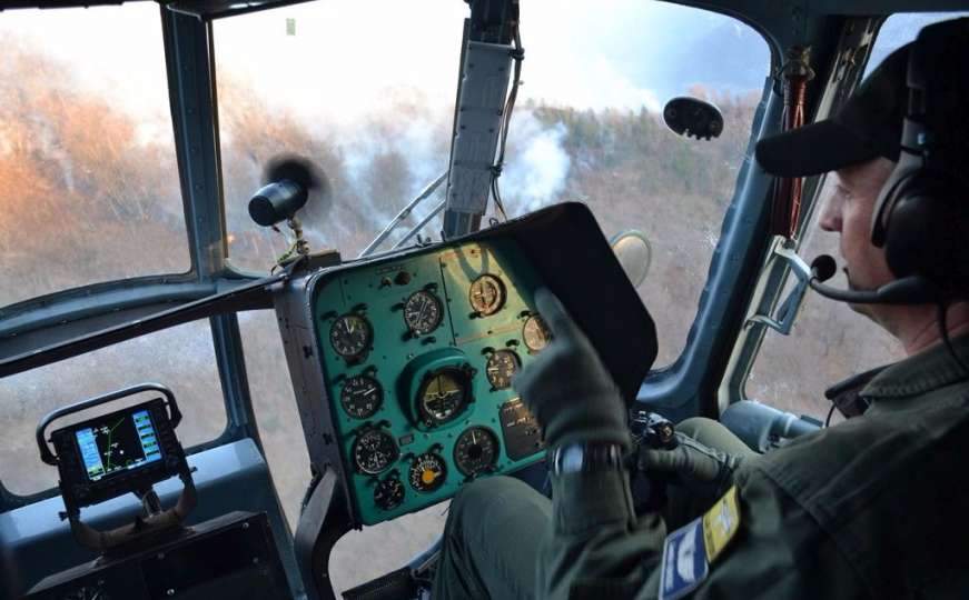 OS BiH tokom akcija gašenja požara prebacio 18 tona tereta i opreme
