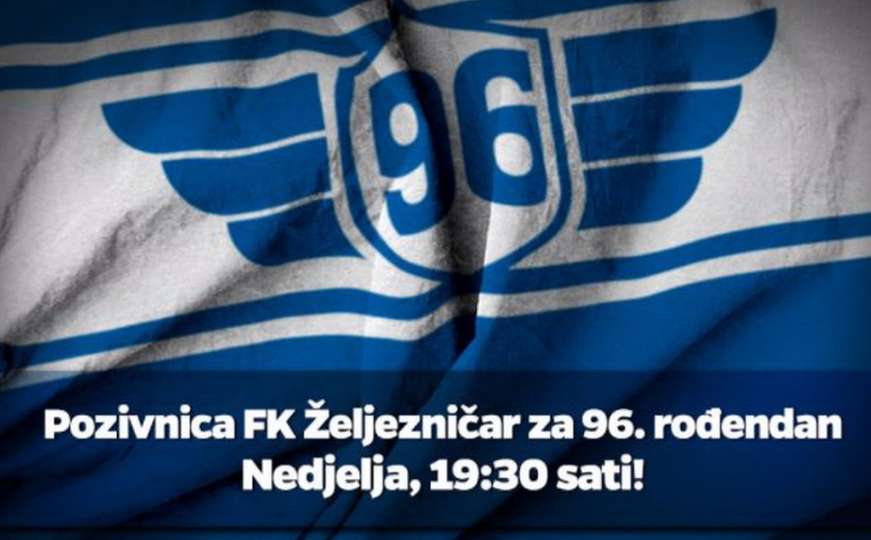 FK Željezničar u nedjelju slavi 96. rođendan