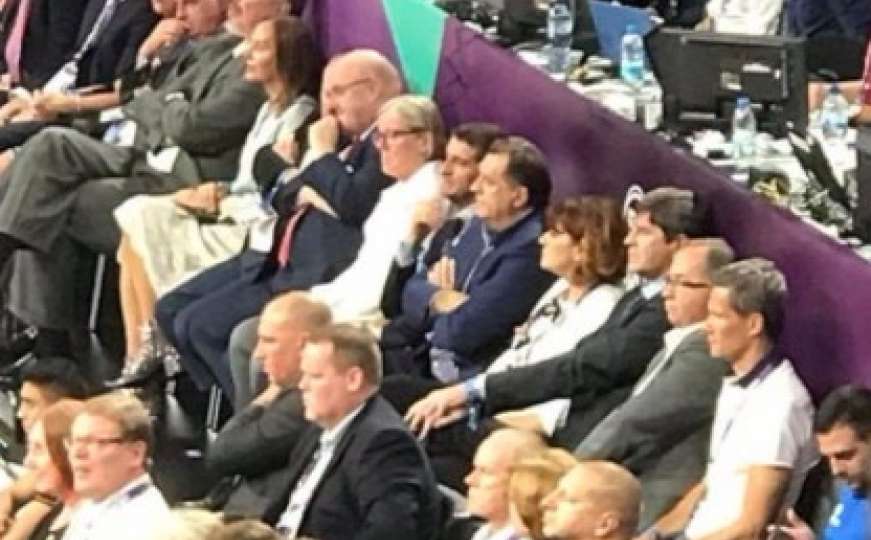Milorad Dodik na finalu Eurobasketa između Slovenije i Srbije 