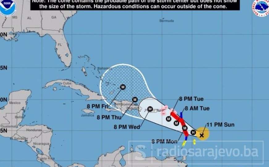 Uragan Maria ojačao na petu kategoriju, razorio otočnu državu Dominiku