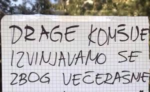 Poruka komšijama postala hit: "Ni mi nismo ovo očekivali"