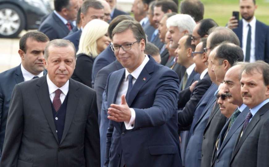Erdogan dočekan u Beogradu: Svečani prijem ispred Palate Srbija