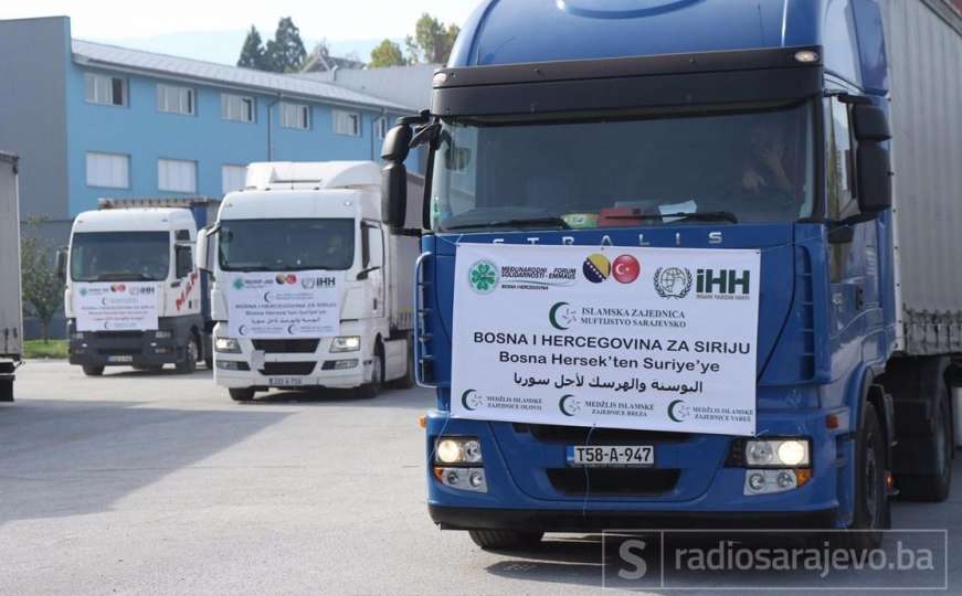 Peti konvoj humanitarne pomoći iz BiH krenuo za Siriju