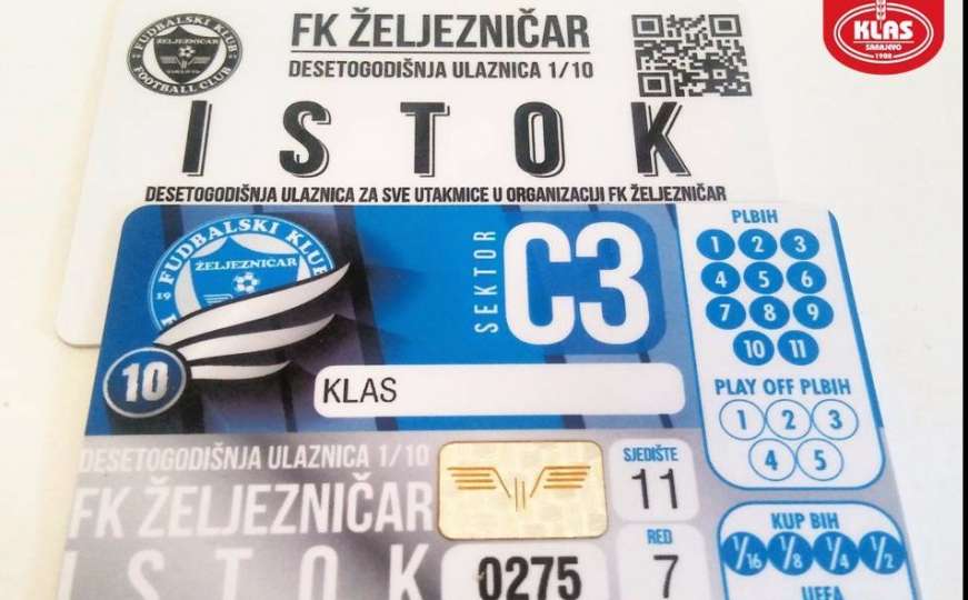 Klas i Radio Sarajevo poklanjaju 10-godišnju ulaznicu za sve utakmice FK Željezničar