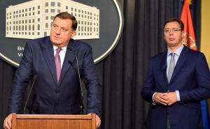 Dodik nakon sastanka: Upoznao sam Vučića da je BiH teško održiva zemlja