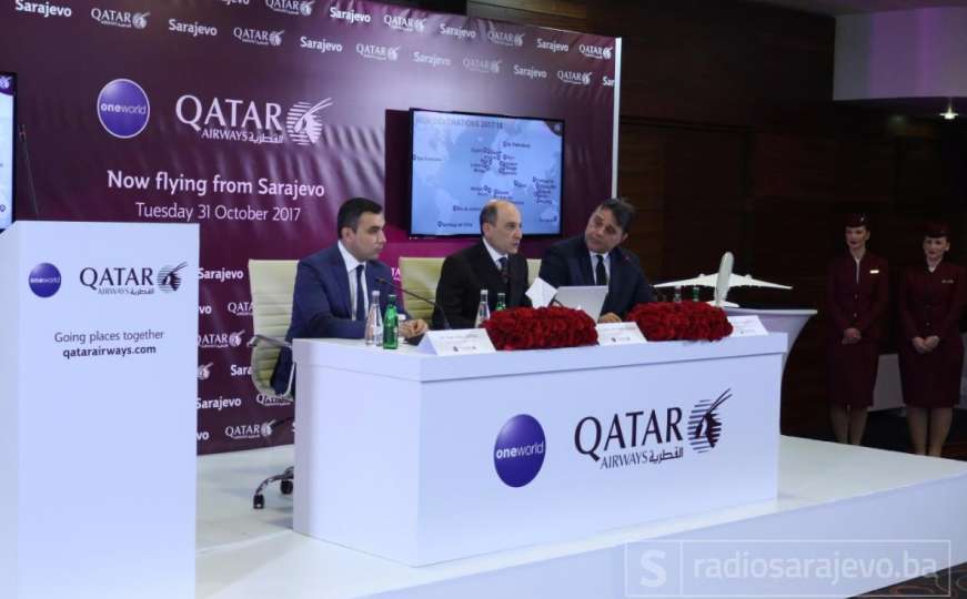 Svjetska aviokompanija u BiH: Qatar Airways predstavio novu liniju Doha - Sarajevo