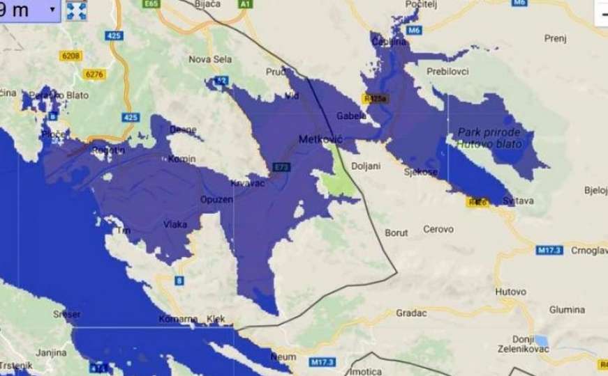 Uznemirujuća predviđanja: Do kraja stoljeća dio BiH moglo bi poplaviti more