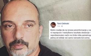 Tony Cetinski: Spreman sam odgovarati za svoje postupke