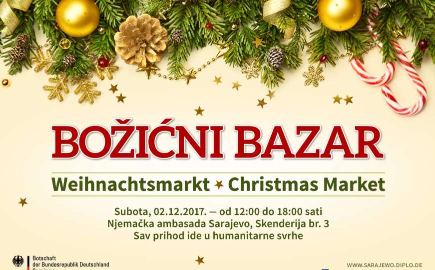 Božićni bazar 2. decembra u Njemačkoj ambasadi
