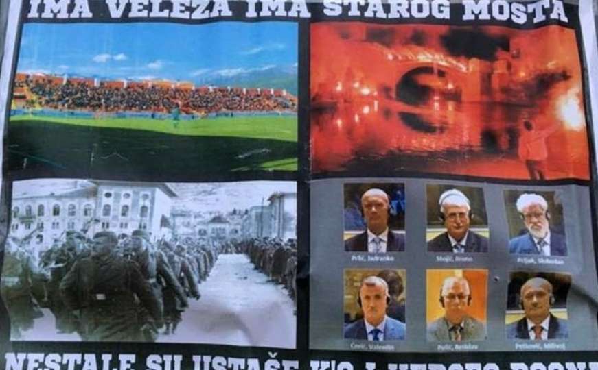 Mostar oblijepljen plakatima: Ima Veleža, ima Starog mosta