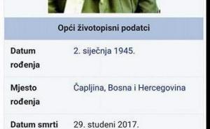 Wikipedia Praljka proglasila mrtvim pa izbrisala informaciju