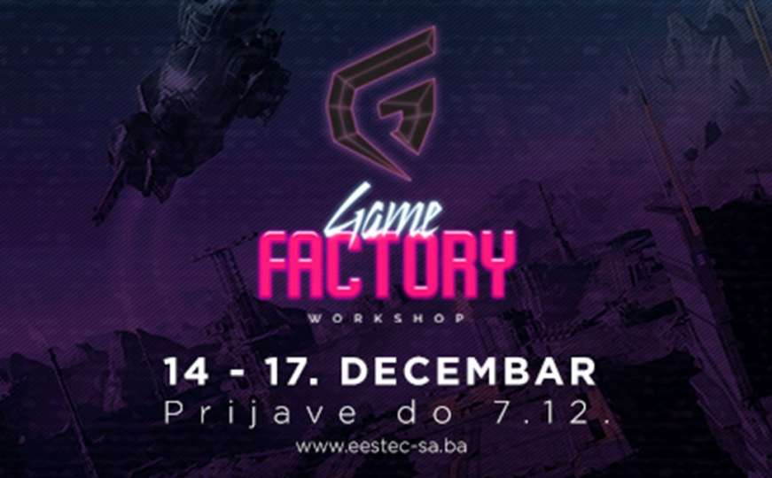 "Game Factory Workshop" za ljubitelje video igrica od 14. do 17. decembra 
