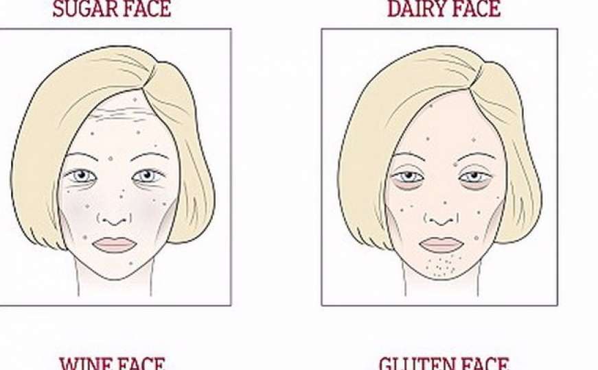 Lice otkriva šta vašem tijelu smeta: Šećer, gluten, mlijeko ili vino