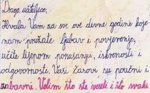 Pismo jednoj učiteljici: Vi ste naš Željo