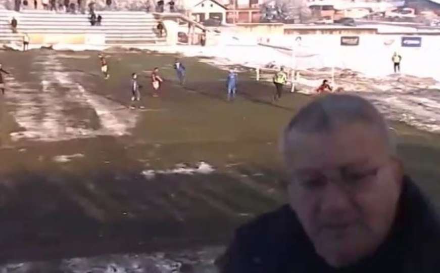 Navijač ometao kameru za ofsajd na utakmici između Viteza i Sarajeva