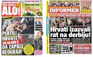 Beograd: Splićani danas na sudu, Vučićevi tabloidi optužuju strane agente