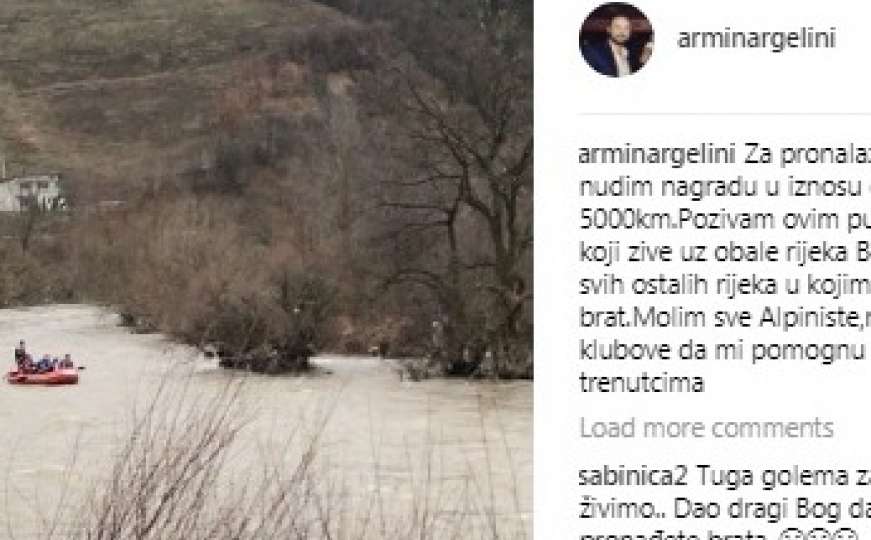 Armin Mulić nudi 5.000 KM onome ko pronađe tijelo njegovog brata Aldina 