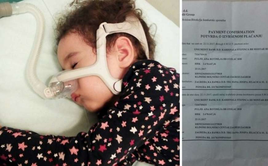 Roditelji iz BiH uplatili novac za liječenje kćerke, a još nije dobila lijek