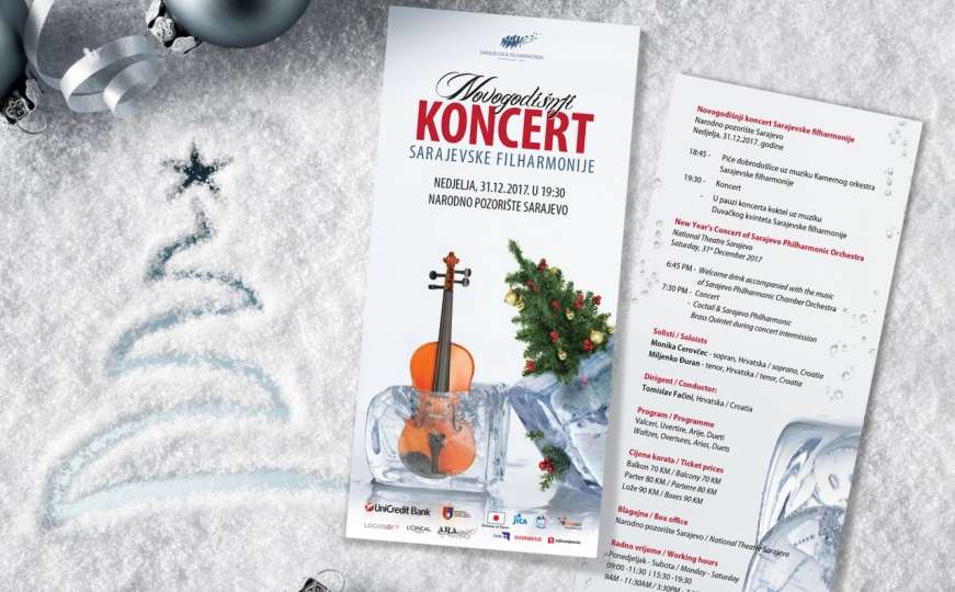 Novogodišnji koncert Sarajevske filharmonije u Narodnom pozorištu