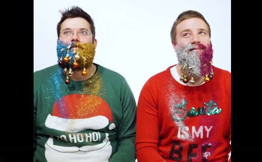Novi praznični trend kod muškaraca: Za Božić umjesto bora okitili svoje brade