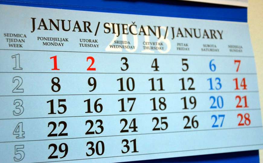 Vlada FBiH odredila prve neradne dane u 2018. godini