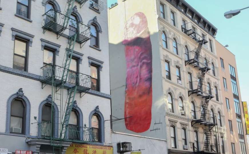 Na zidu stambene zgrade umjetnica naslikala gigantski penis